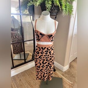 Leopard Print Two-Piece Set